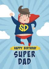 Happy Birthday Super Dad created by Geordies Love Gin