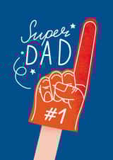 Number One Super Dad Father's Day Card created by Powerful Paper Co