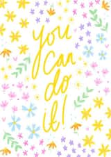 Floral motivation card created by Emily Grace