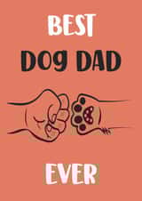Cute Dog Dad Card For Father's Day created by Nidd And Rigg!