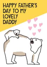 Daddy Bear cute fathers day card created by HabFab