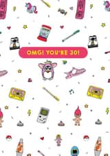 90s Kid 30th Birthday Card created by Zabby Allen