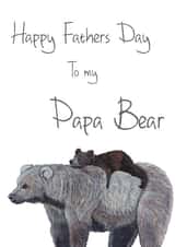 Papa Bear Fathers Day Card created by The Warren Creations