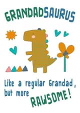 Rawsome Grandadsaurus Birthday, Father's Day, or Just Because card created by Vivid Variations