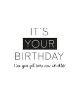 It's your birthday I see you got some new wrinkles created by Hey Jude