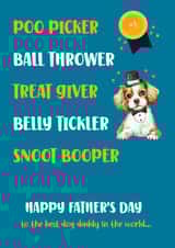 Cute Dog Daddy Card For Dad 1001 created by Nidd And Rigg!