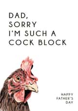 Cock Block Father's Day created by Sophie Hilton Designs