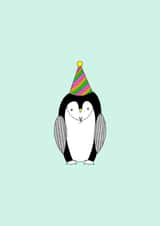 Party Penguin Birthday Card created by A Paper Shed