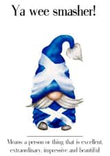 Scottish Slang Card - Wee Smasher created by Tracey T