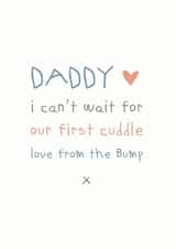 Father's Day From the bump - first cuddle created by Cloud 9 Design