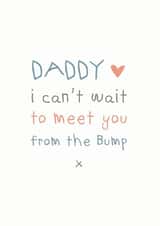 Father's Day From the bump - can't wait to meet you created by Cloud 9 Design