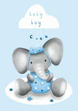 New Baby Boy Card created by Caley Veitch Illustration