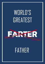 World's Greatest Farter 1000 created by Emily Winfindale