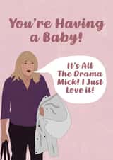 Gavin & Stacey Congratulations Baby Card created by The Foxy Lemon Co.