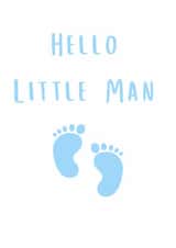 Hello Little Man - New Baby Card created by A Bee's Designs