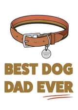 Best dog dad from his Little shit fathers day card created by HURRICANE REMI