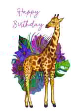 Tropical Giraffe Birthday Card created by Marcella Wylie