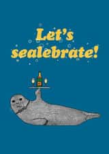 Let’s Celebrate…with champagne and a seal of course! created by Martina Scott