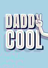 Daddy Cool | Retro illustration typography Father’s Day card created by Ellen Jane LDN