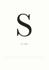 S is for Sixty created by Nothing But Lovely