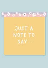 Just a note to say card created by Emelye Kate Designs