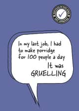 Punny one-liner dad joke card created by Tess Cards