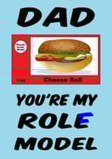 Plastic Role Model pun fathers day card created by DaveEff