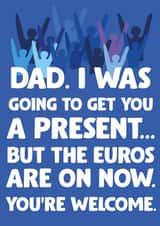 EUROS football father's day card 1000 created by David Rudd