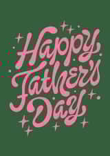 Retro Typography Father's Day Card created by Inku Goods