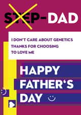 Step Dad Father's day card created by Vektorama