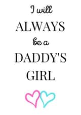 Daddy's Girl Father's Day Card created by MadeByLauraxx