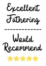 Funny Father's Day review Card created by MadeByLauraxx