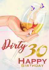 Birthday Card for 30 Years Girlfriend created by Svetlana Sadkova