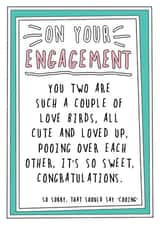 Engagement Love Birds card created by Go La La!