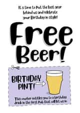 Free Beer! (voucher) created by Codfish Design