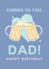 Cheers To You Dad Happy Birthday card created by Jam On Toast