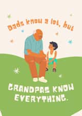 Grandpas Know Everything Father’s Day Card created by Five Bears Co