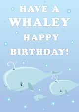Whale Happy Birthday Card created by Billy Gawthorpe