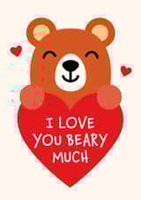 I Love You Beary Much card created by Kiddy Winks Prints