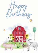Fun at the Farm Birthday Card created by Hannah 