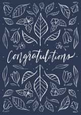 Modern Lace Congratulations created by Charlotte Hill Vandenburg