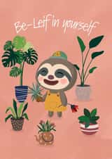 Be-Leif in yourself Animal crossing card created by Lisa Parker