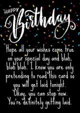 Adult Joke Birthday Card for boyfriend or husband created by Kristin