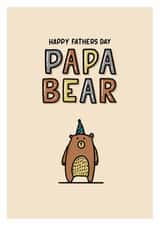 Papa Bear Fathers Day Card created by Zoe Oliver