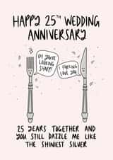 25th Silver Wedding Anniversary created by Muses & May