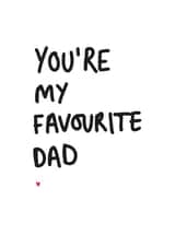 You’re My Favourite Dad Father’s Day card created by Kate Rucker