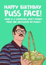 Friday Night Dinner Jim Schmoigel Birthday Card created by @donosdoodles