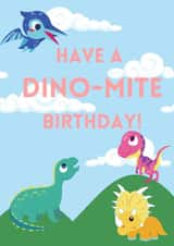 Dino-mite Dinosaur Birthday Card created by Rose Mackenzie