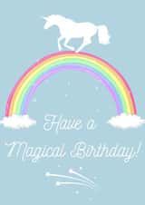 Magical Unicorn Birthday Card created by Rose Mackenzie