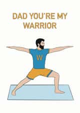 Dad you're my warrior for father's day created by Noura Mokhtar